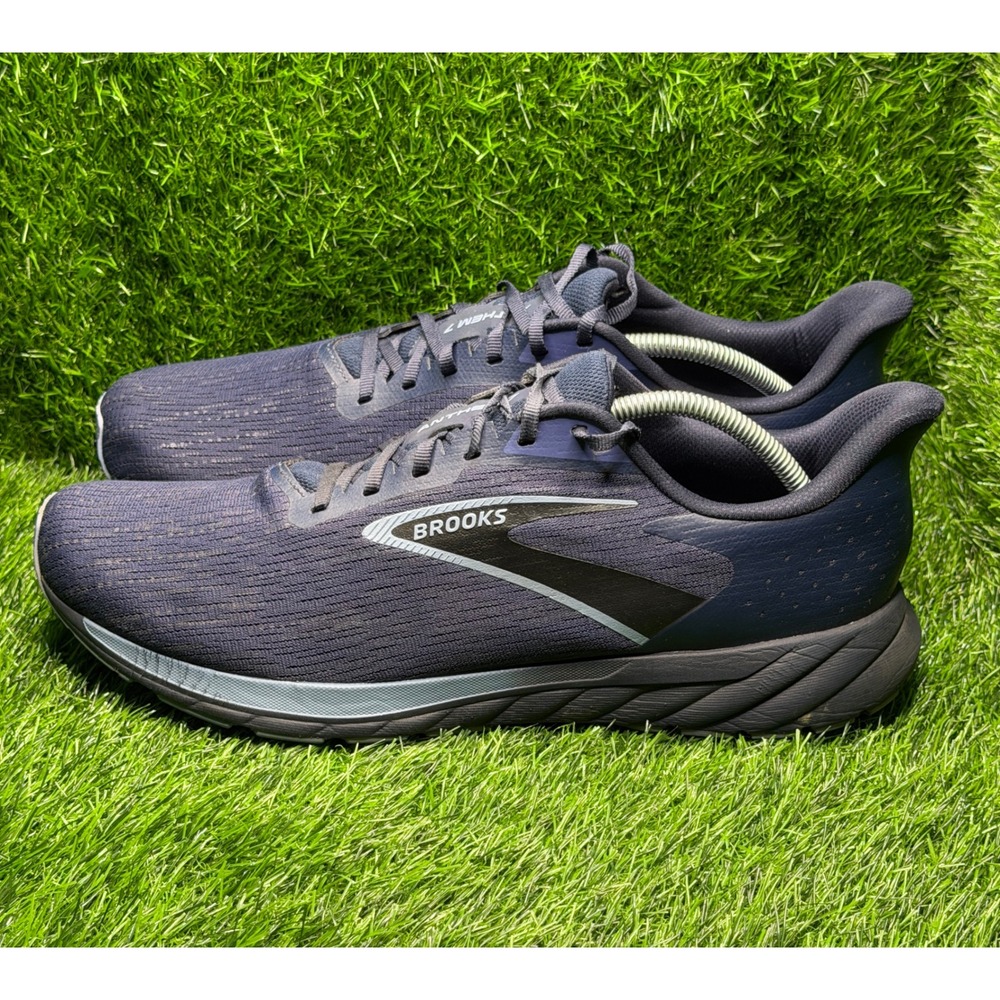 Brooks Anthem 7 Mens Running Shoes Navy Black Sneakers 1104391D417 Size 14 D